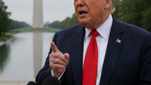 Trump Promises Evidence in Court Over Reflecting Pool Vandalism Claims