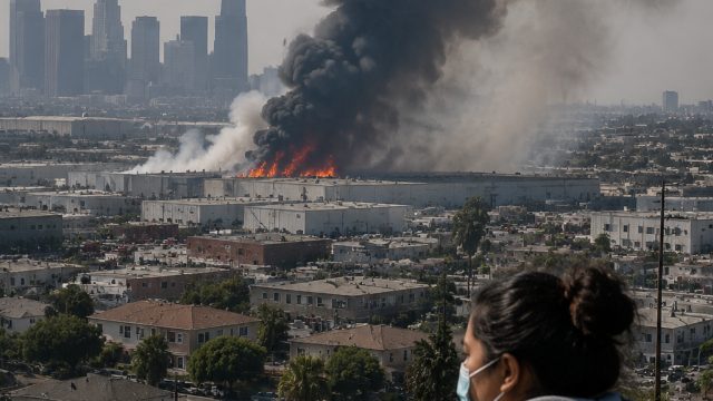 Air Quality Alerts Issued Amid Ongoing Boyle Heights Warehouse Fire | ayo gacor, semi movie thailand